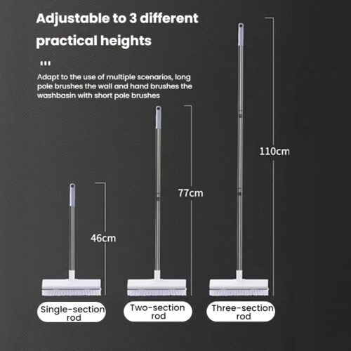 2-in-1 Adjustable Floor Scrub Brush