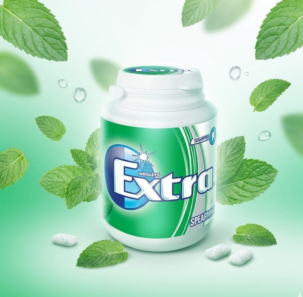 Extra Spearmint Sugarfree Gum Bottle